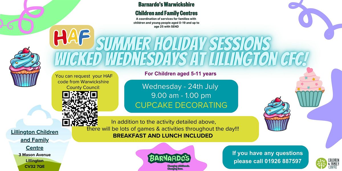 Summer HAF at Lillington Children & Family Centre -  Cupcake Decorating