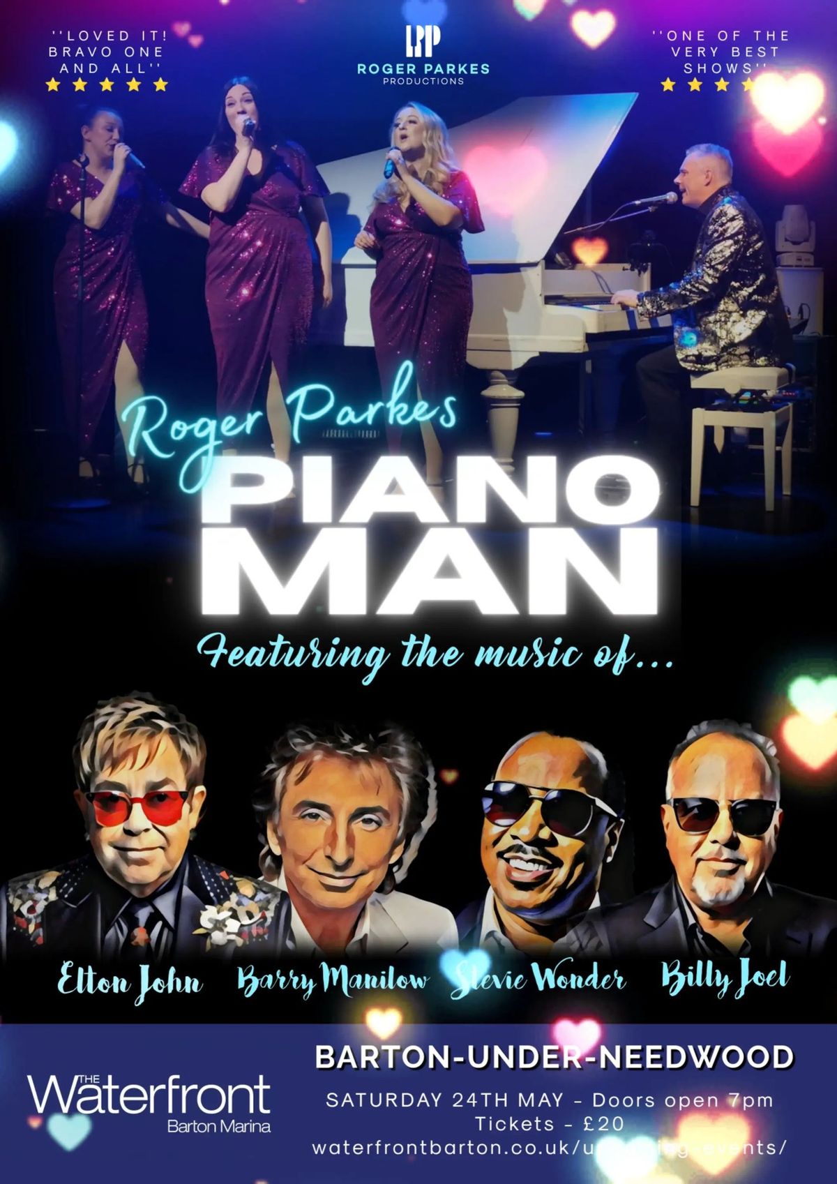 Roger Parkes Piano Man - The Waterfront, Barton Marina - 24th May 2025