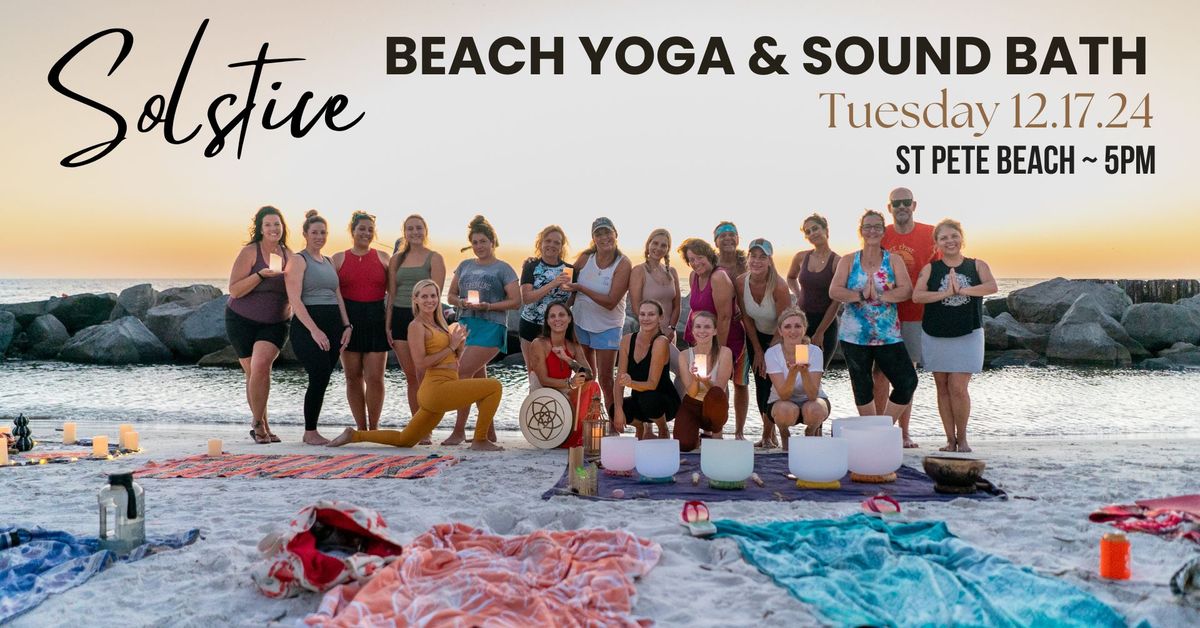 Winter Solstice\u2728 Candlelit Beach Yoga & Sound Bath 