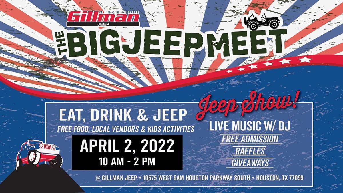 The Big Jeep Meet at Gillman Jeep 2022, Gillman Jeep, Houston, 2 April 2022