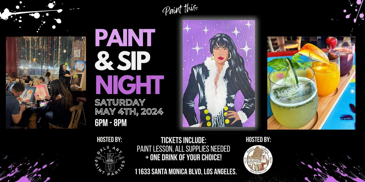 Selena Paint and Sip