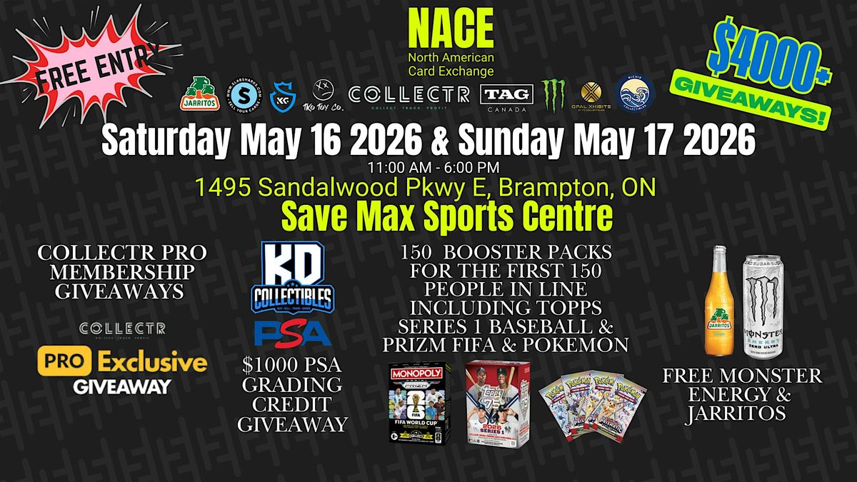 FREE Pokemon and Sports Card Event (presented by NACE)