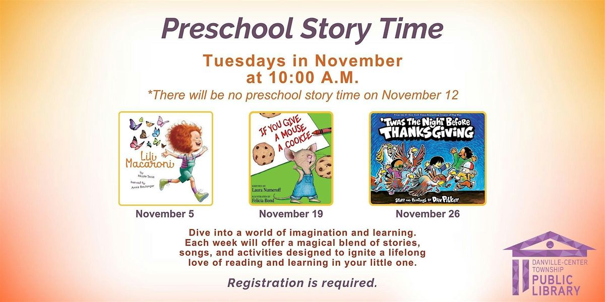 Preschool Story Time