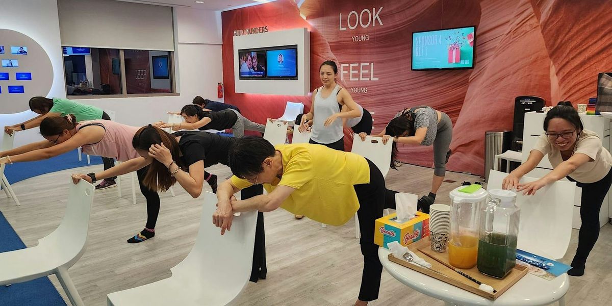 Female Chair Yoga