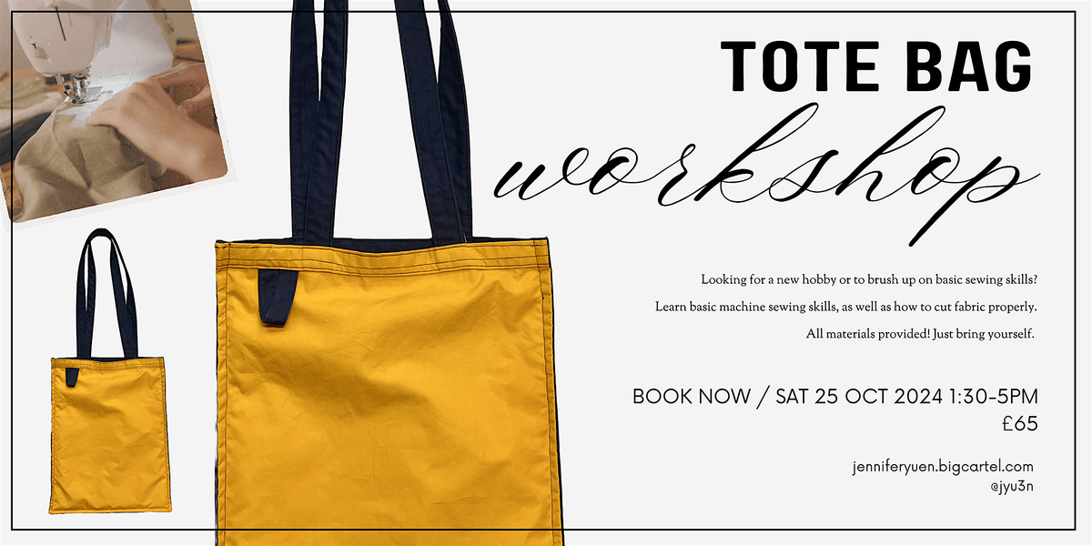 Tote Bag Sewing Workshop