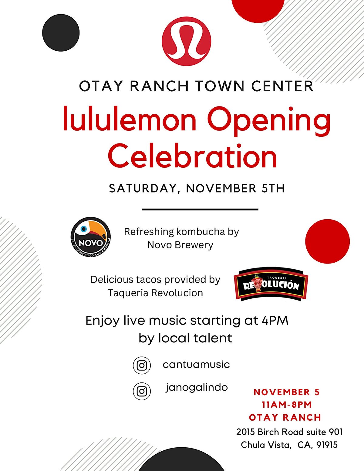 lululemon Otay Ranch - Opening Celebration