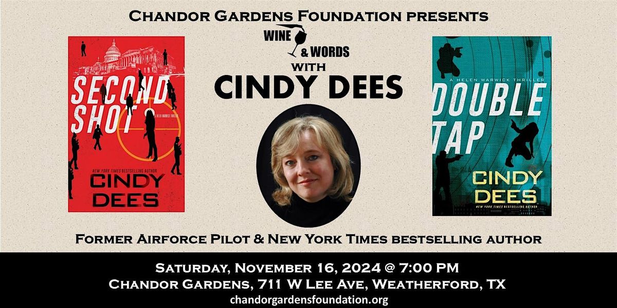 Wine & Words: Cindy Dees - Former Airforce Pilot & Bestselling Author