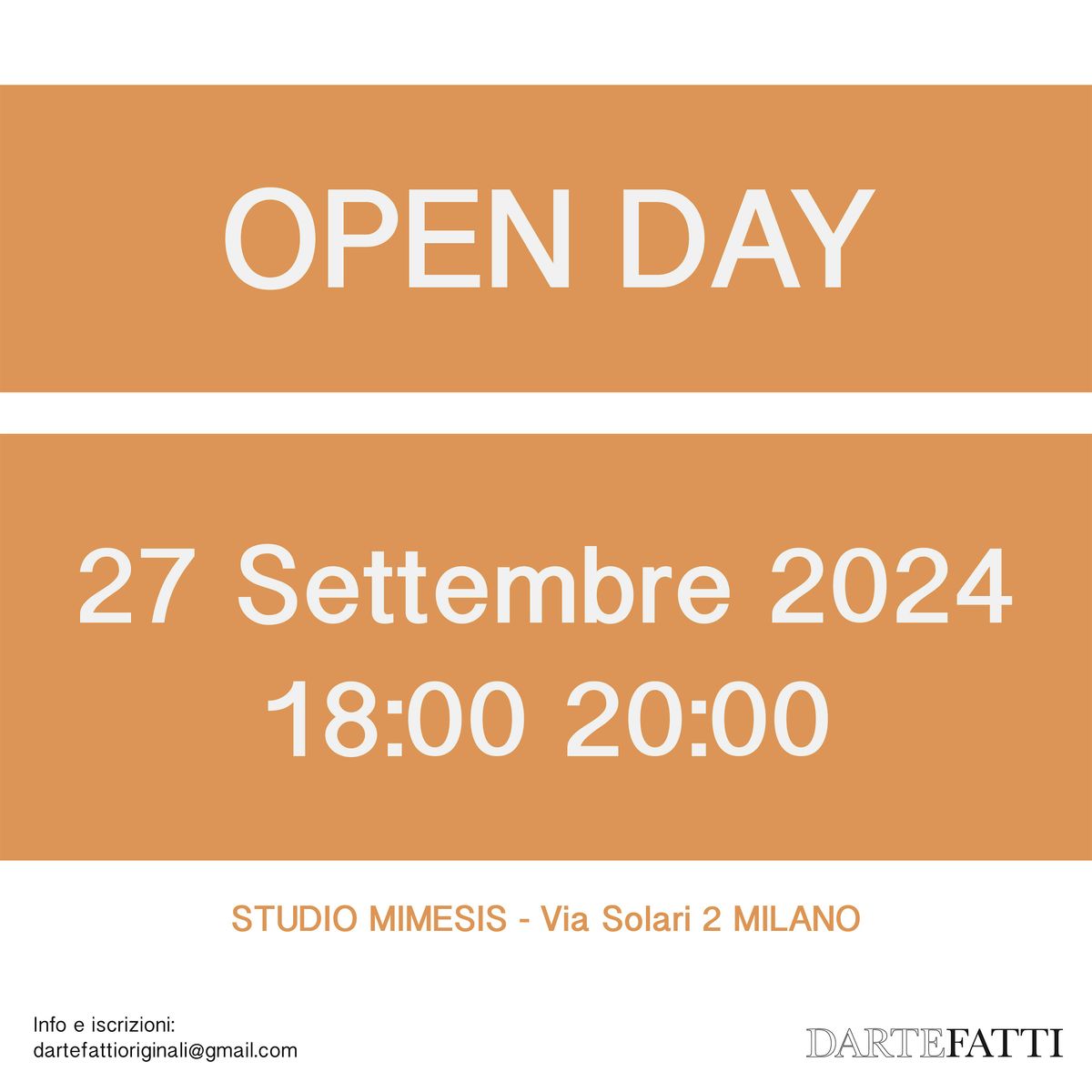 Open day Dartefatti