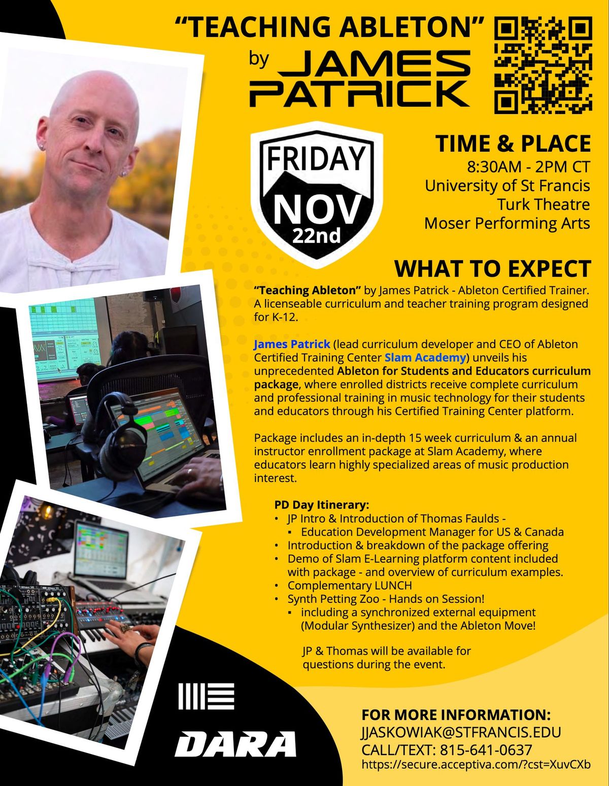 Professional Development for Music Production Teachers - "Teaching Ableton" with James Patrick