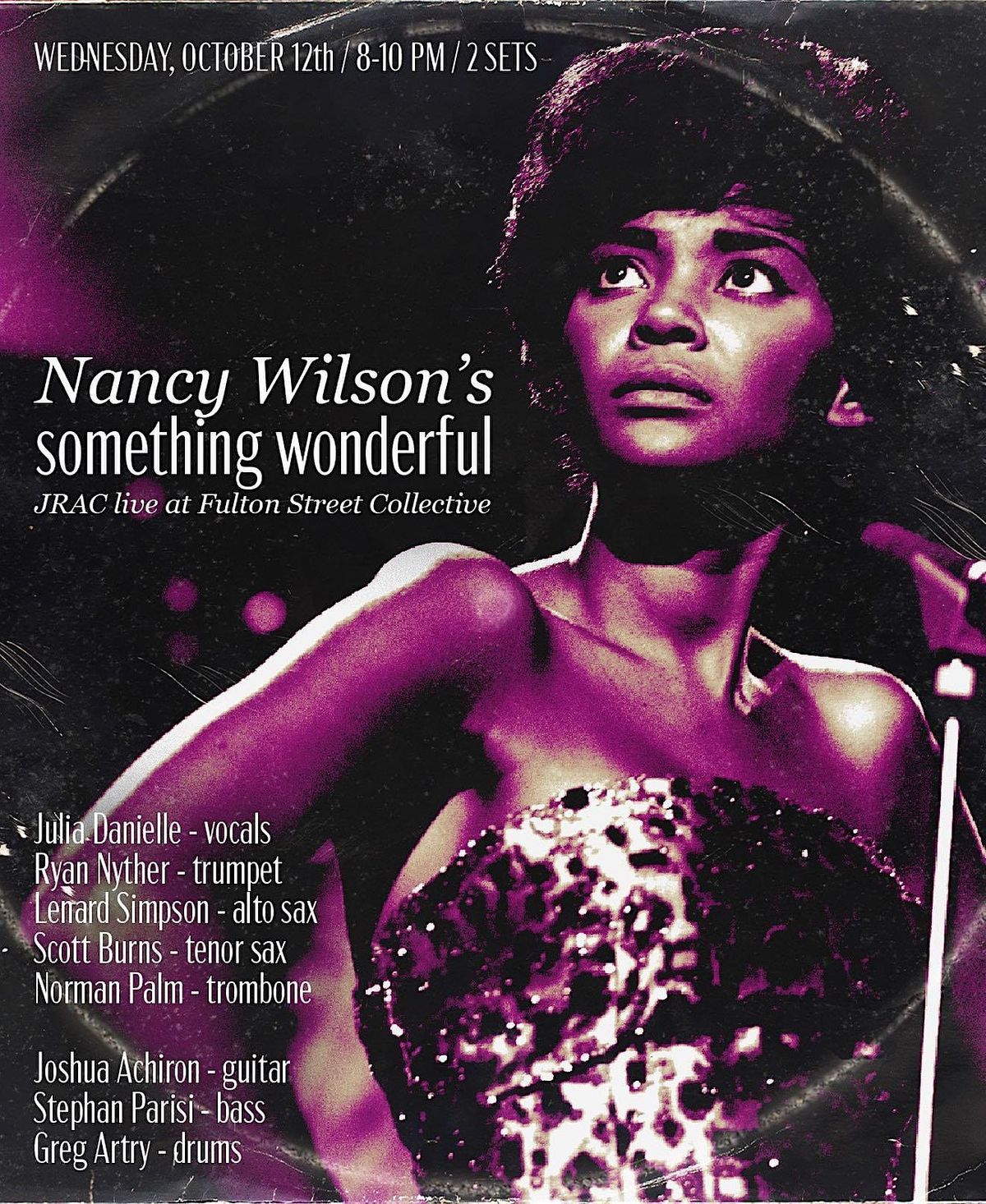 Nancy Wilson's SOMETHING WONDERFUL  performed live@JazzRecordArt Collective