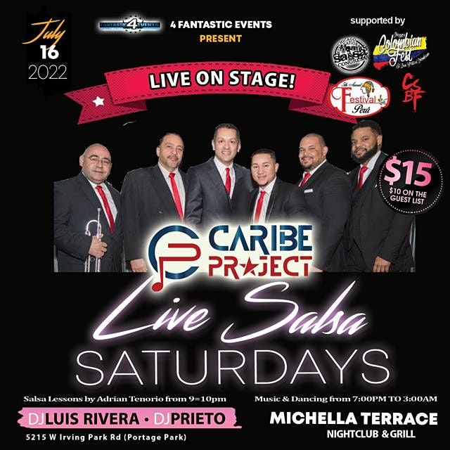 Live Band Salsa Saturday: Caribe Project