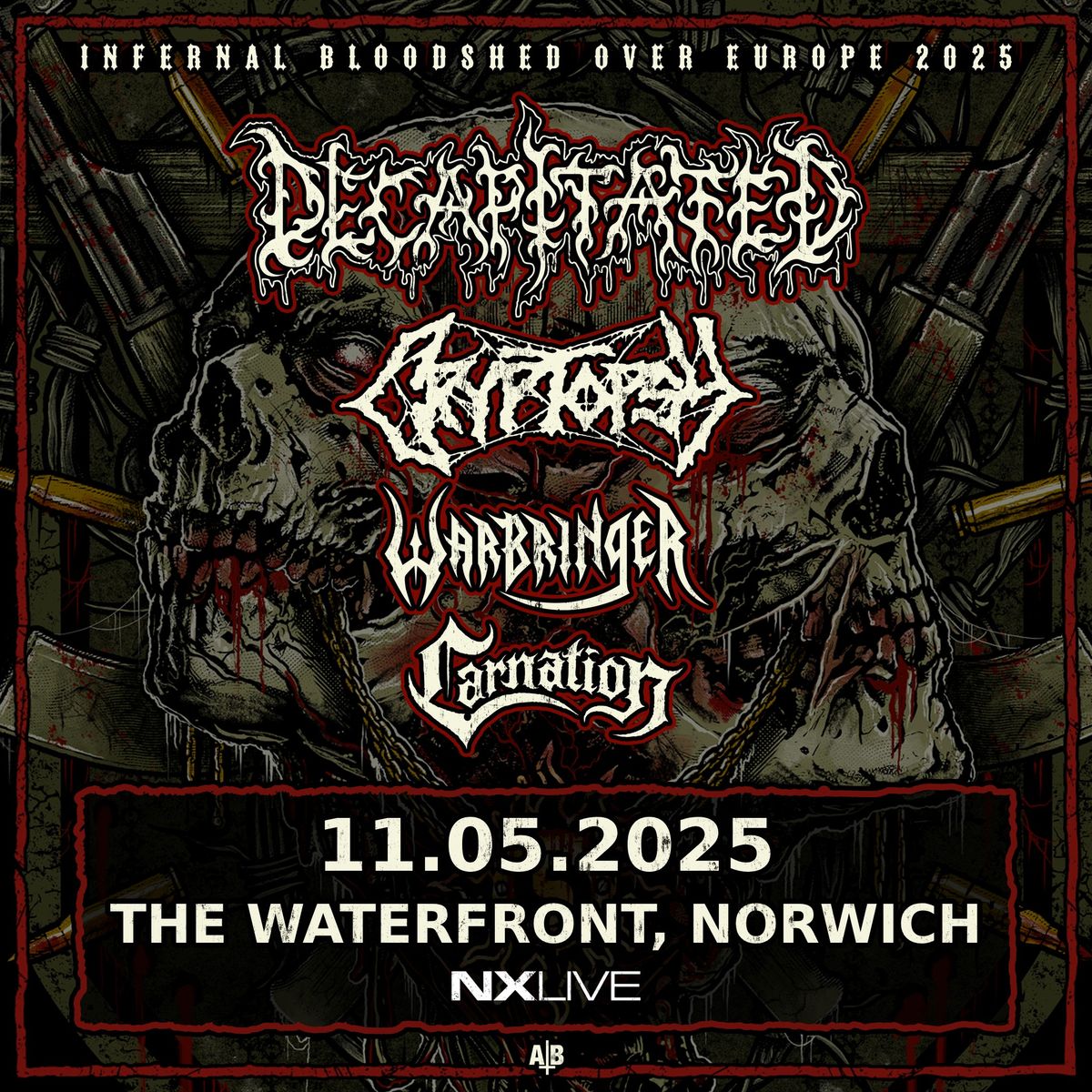 Decapitated w\/ Cryptopsy, Warbringer + Carnation | Norwich