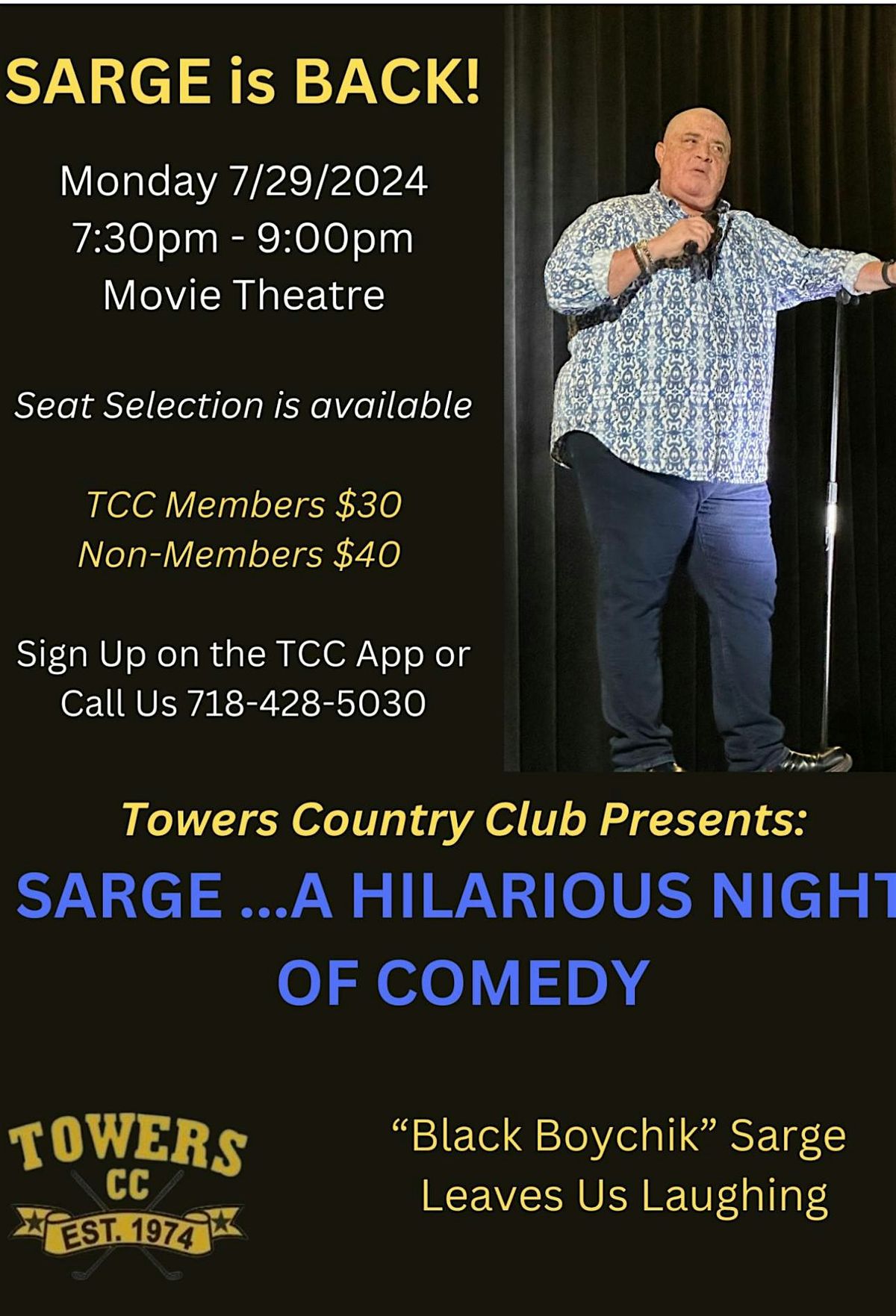 Comedy Night with SARGE