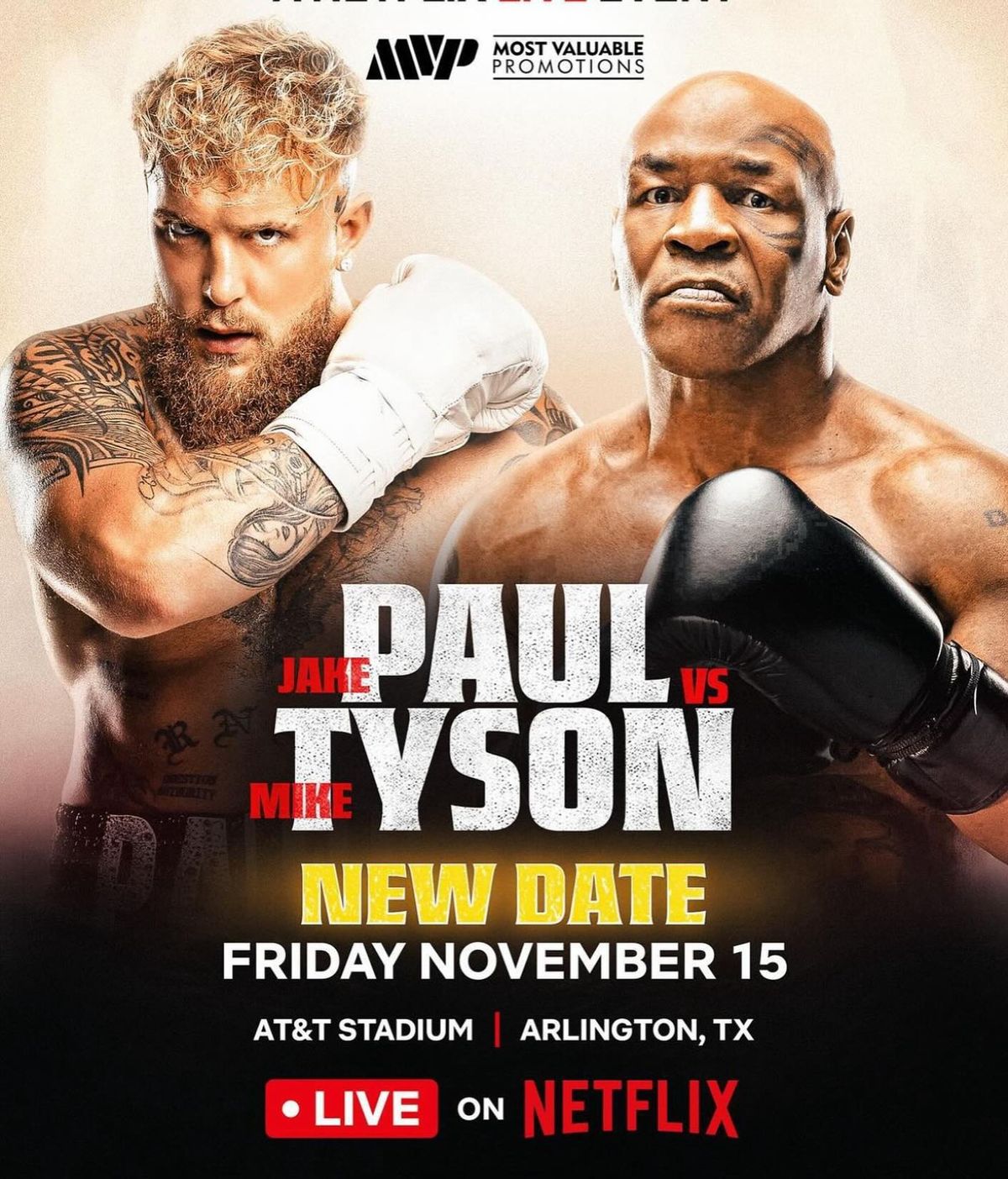 Tyson vs Paul, November 15