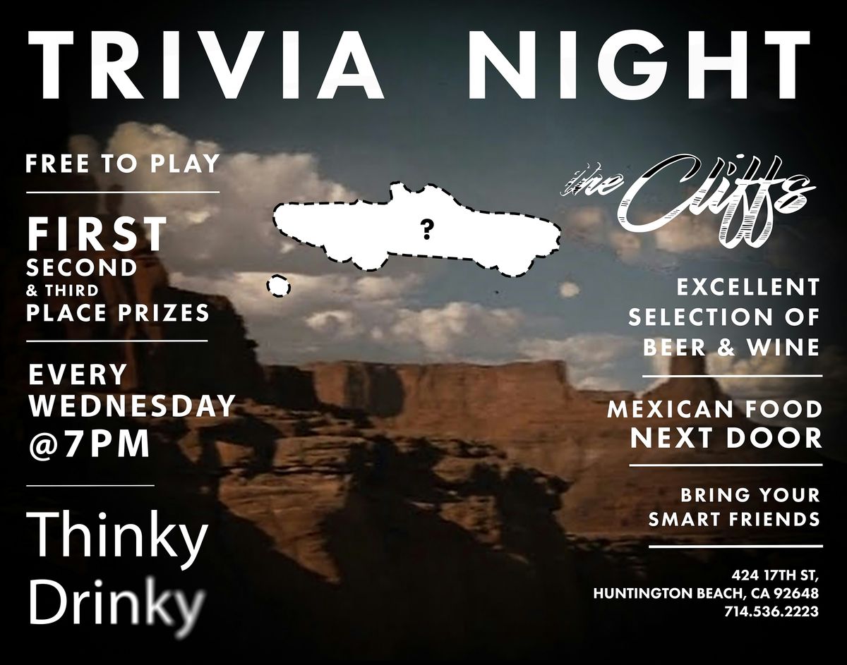 Free Trivia! Wednesdays at The Cliffs Huntington Beach