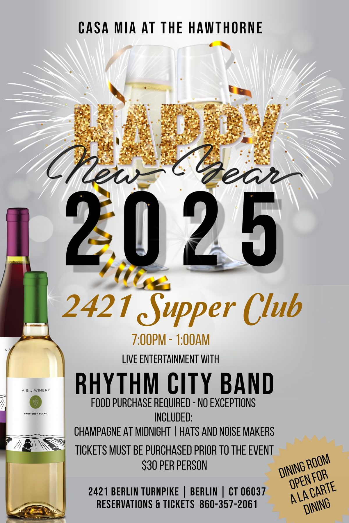 NYE party with the Rhythm City Band