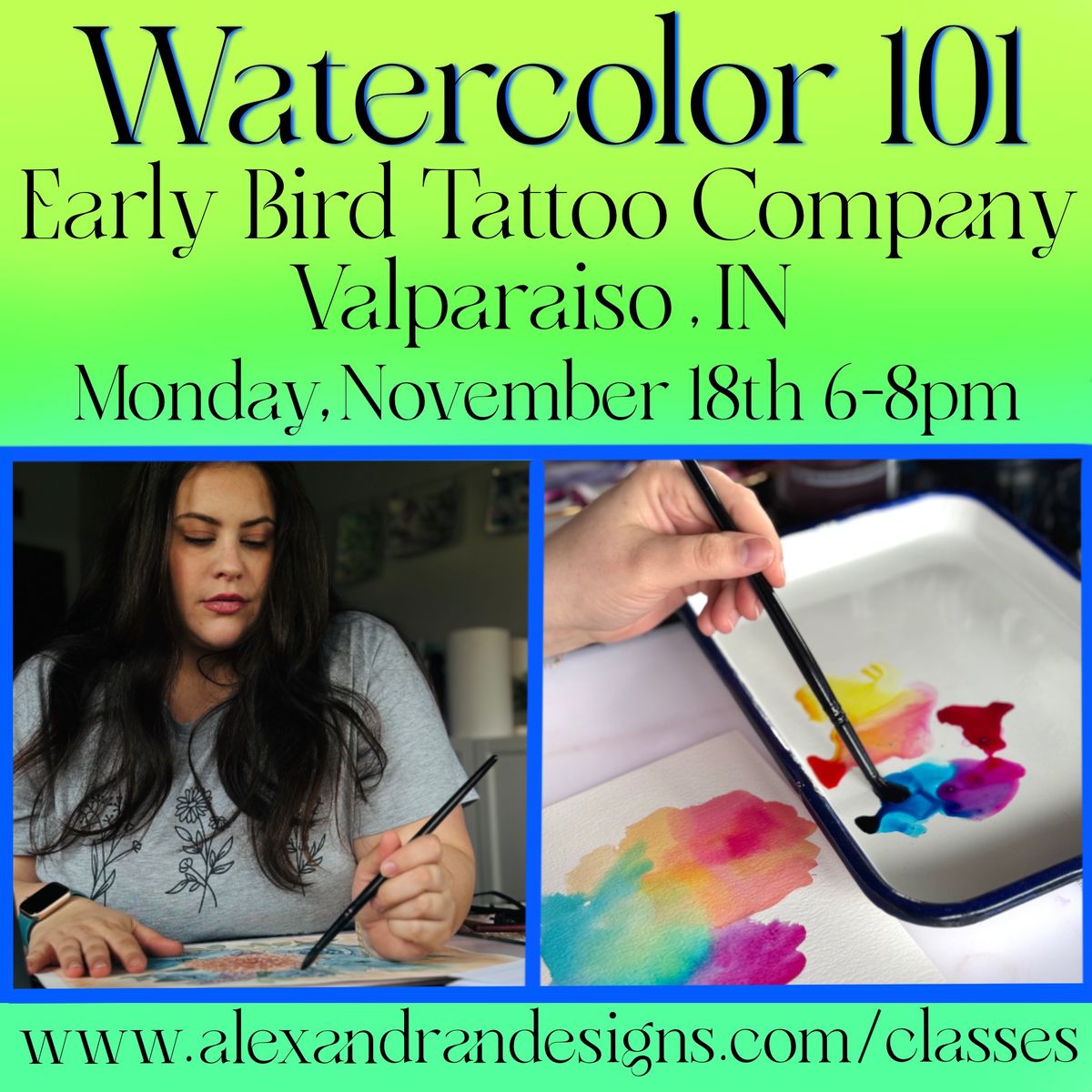 Watercolor 101 Workshop 