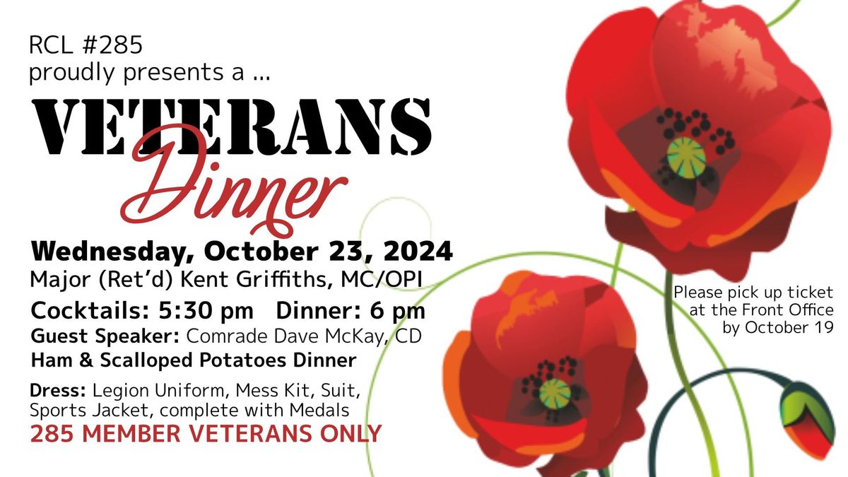 Branch #285 Member Veterans' Dinner