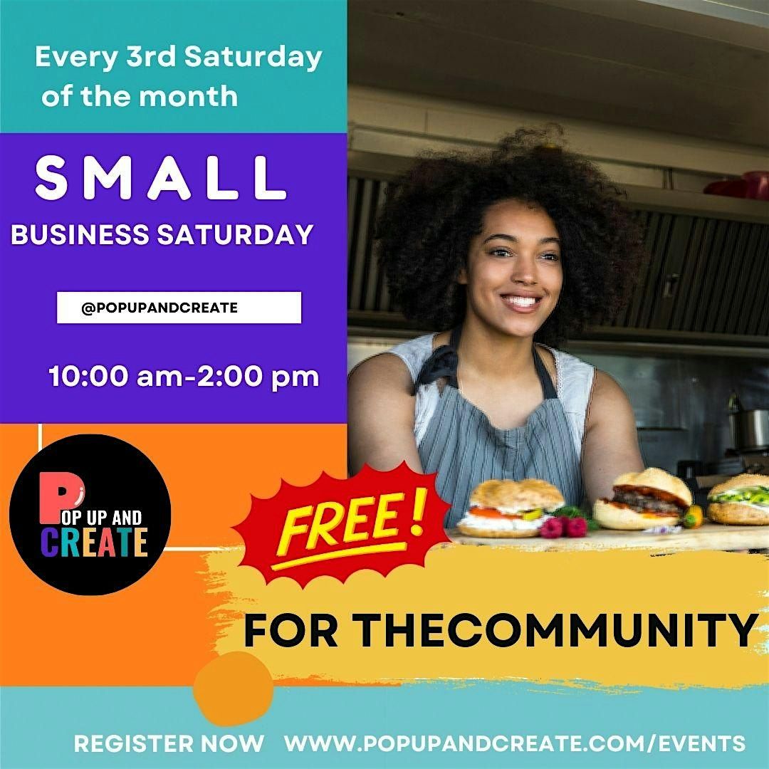 Small Business Saturday at Pop Up And Create