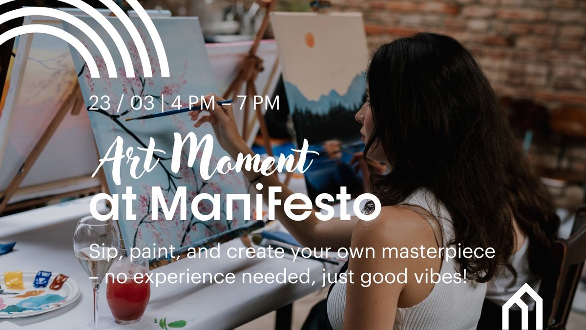 \ud83c\udfa8 \u0160t\u011btec, drink a ArtMoment v Manifestu | \ud83c\udfa8 Sip, Paint & Unwind with ArtMoment at Manifesto