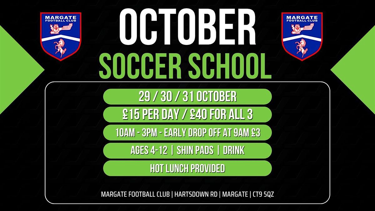 October Soccer School