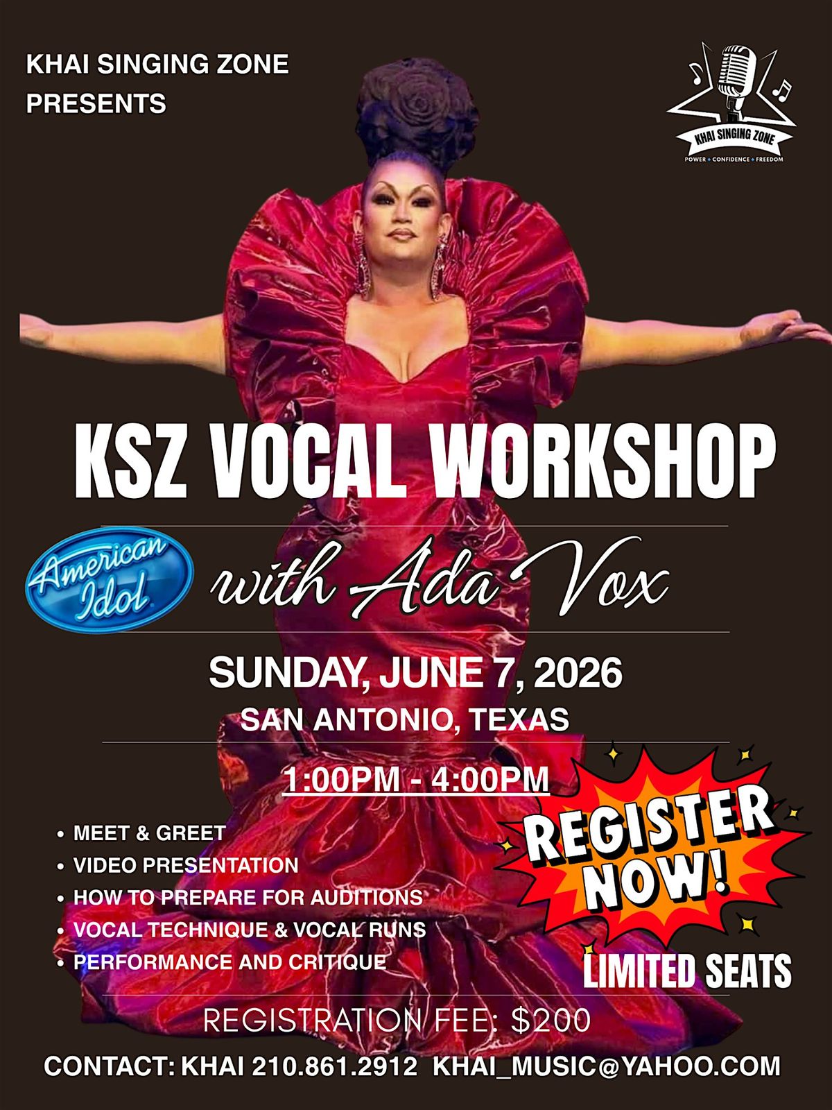 VOCAL WORKSHOP WITH ADA VOX