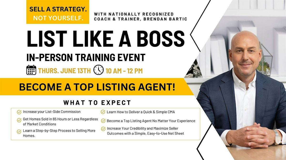 List Like a Boss In-Person Training Event