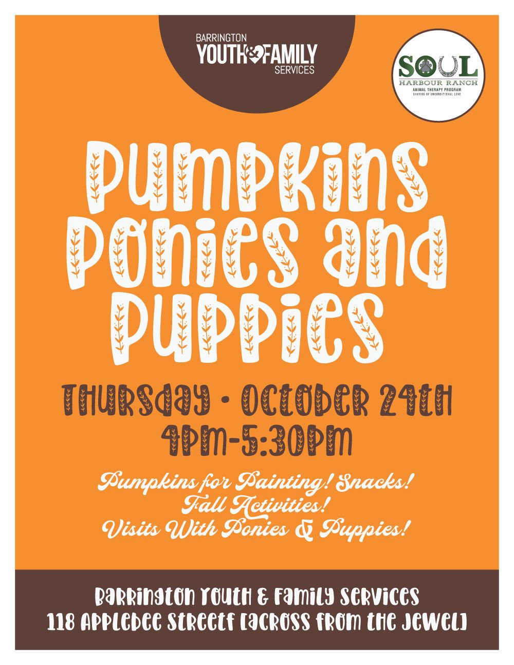 Pumpkins, Ponies & Puppies