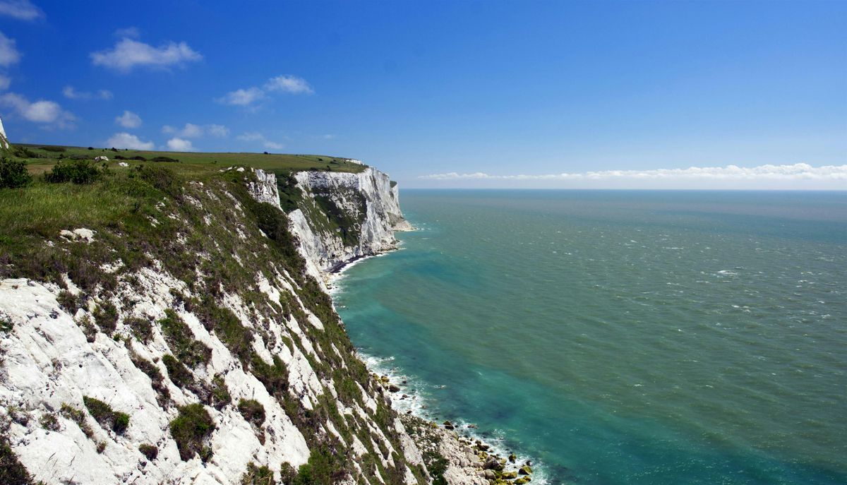 NEW HIKE: Folkestone's White cliffs and Capel Le Ferne and a SWIM