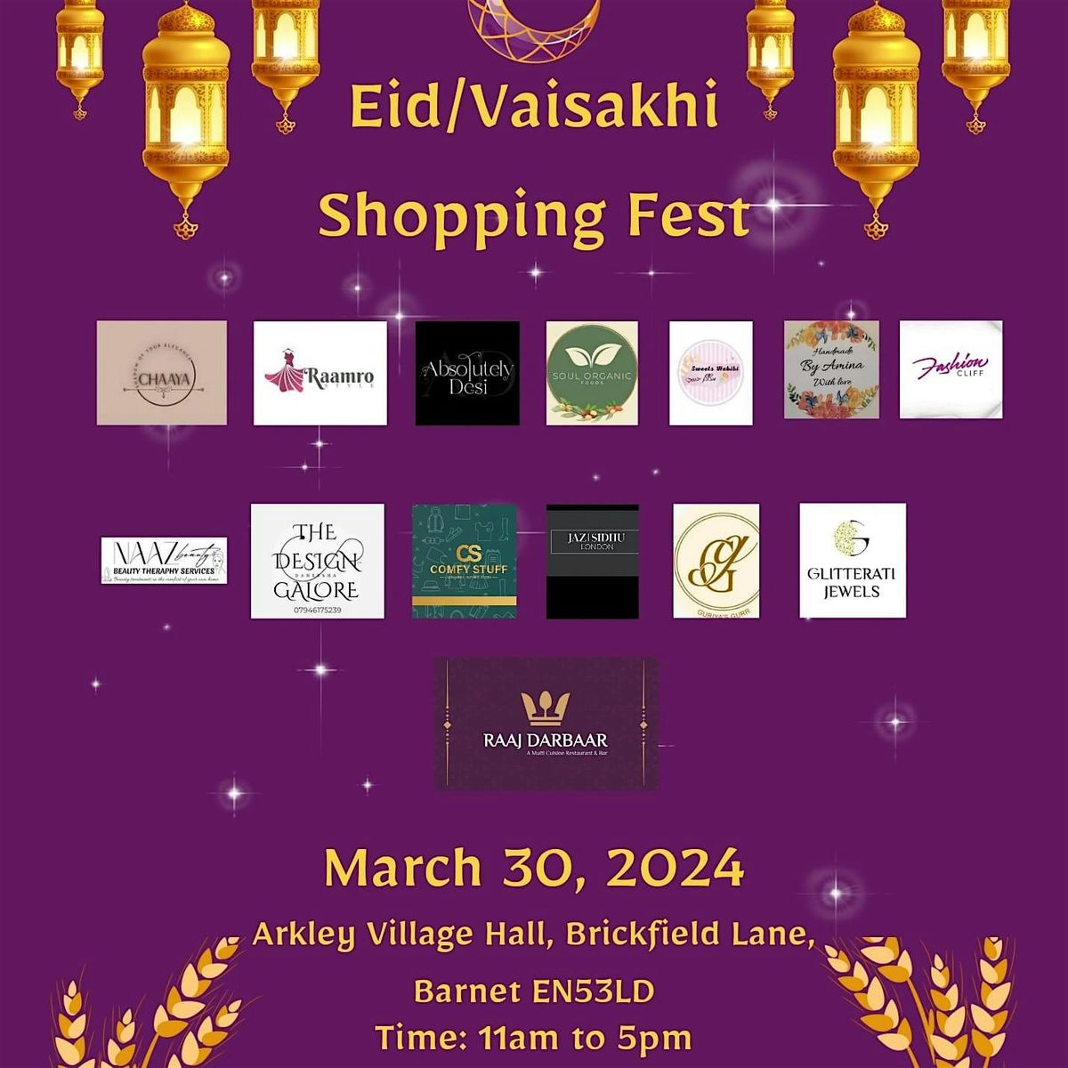 EEL North London - Eid and Vaisakhi Shopping Festival 2024