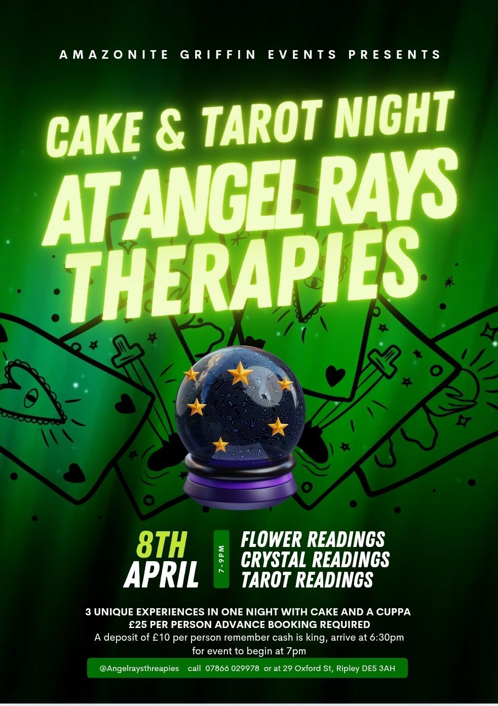 Cake & Tarot at Angel Rays Therapies 