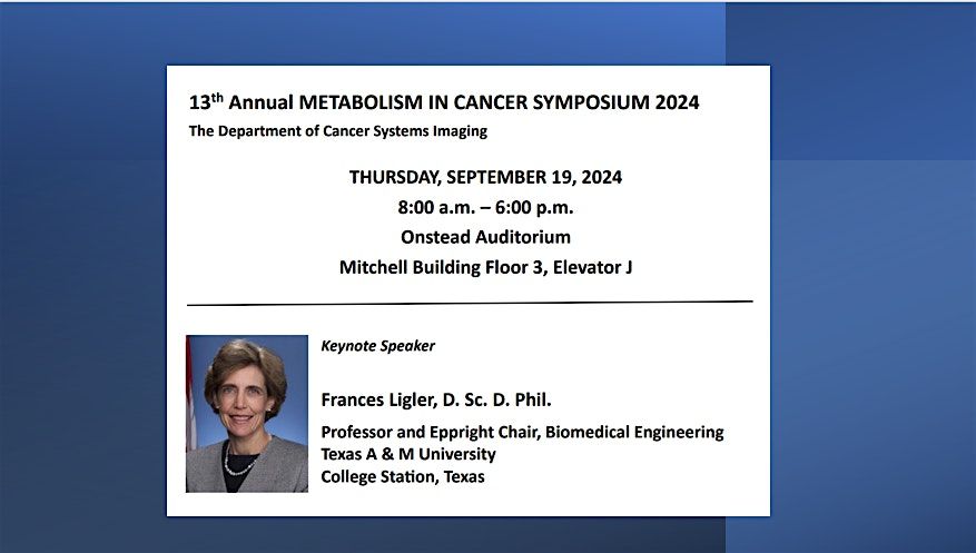 13th Annual Metabolism in Cancer Symposium 2024