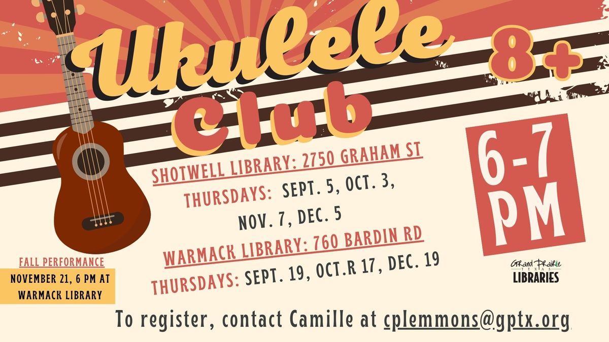 Ukulele Club at Warmack