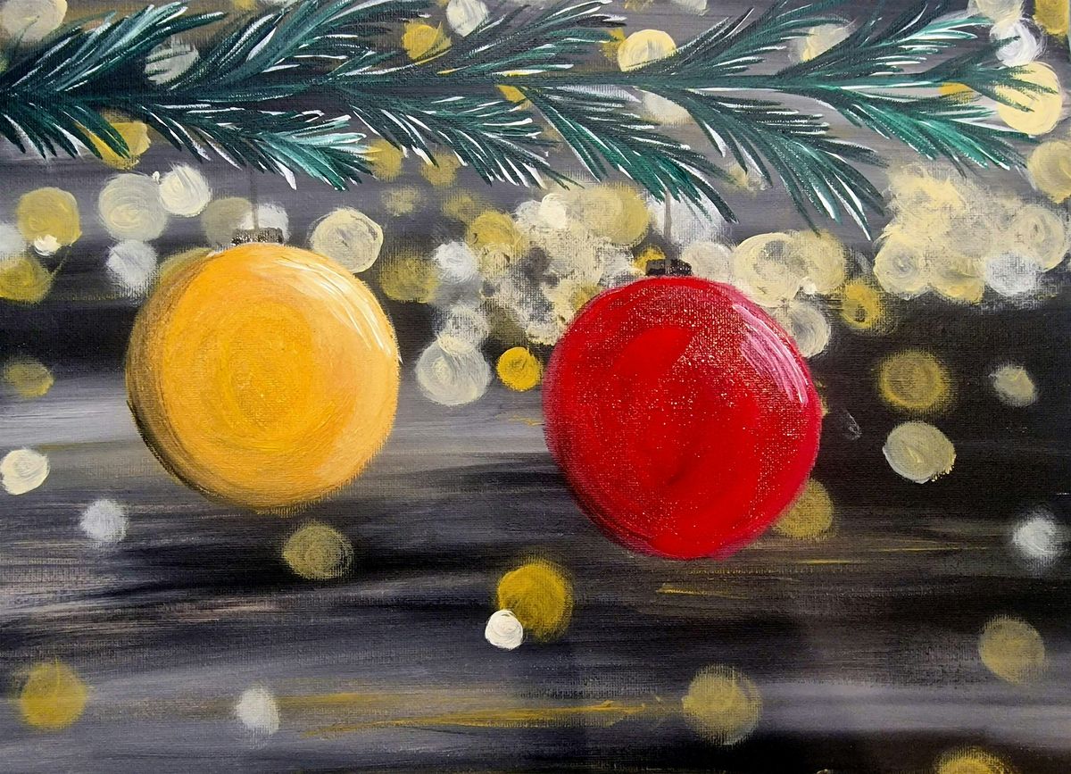 November "Bokeh Baubles"  Painting Workshop