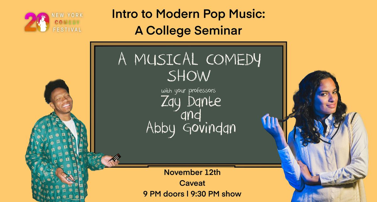 Intro to Modern Pop Music with Zay Dante and Abby Govindan