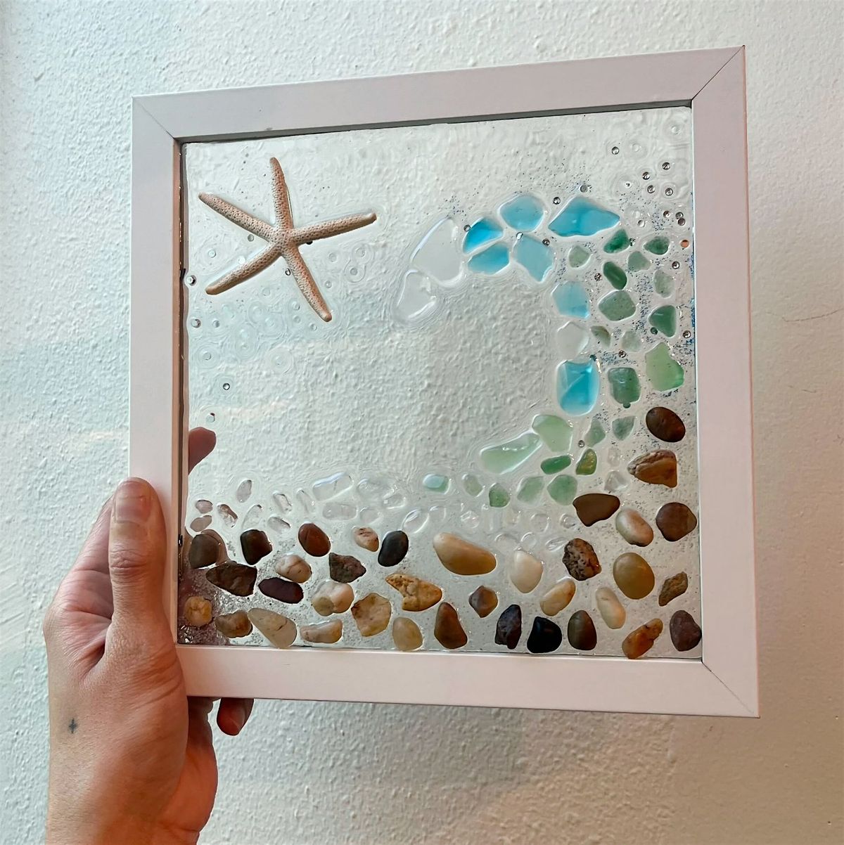 Resin Sea Glass Frame Workshop