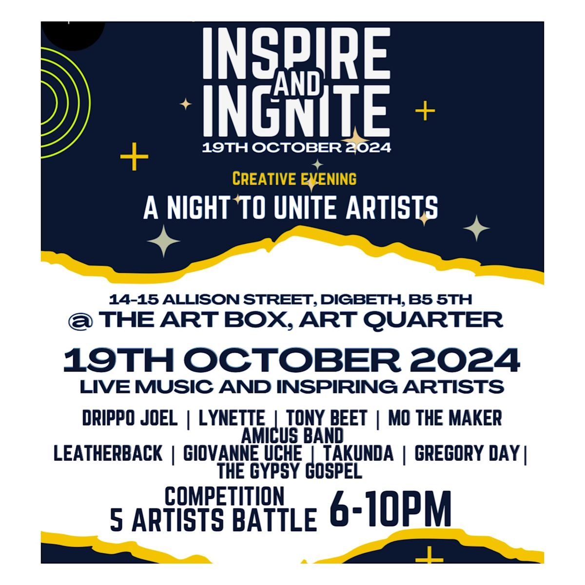 Inspire and Ignite: a creative evening