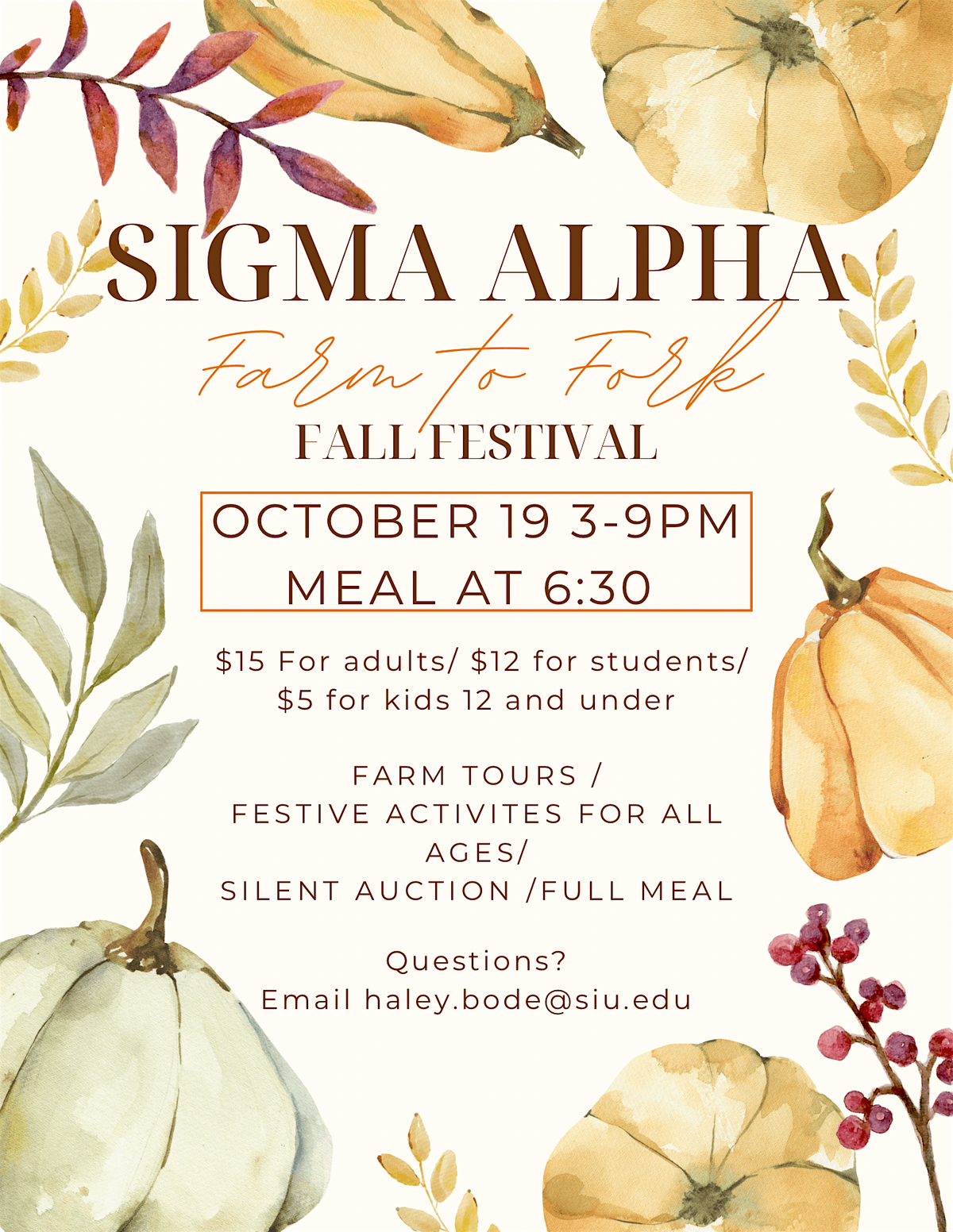 Sigma Alpha Farm to Fork