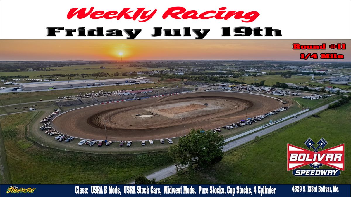 Weekly Racing Round #11 1\/4 Mile Dirt Track Racing