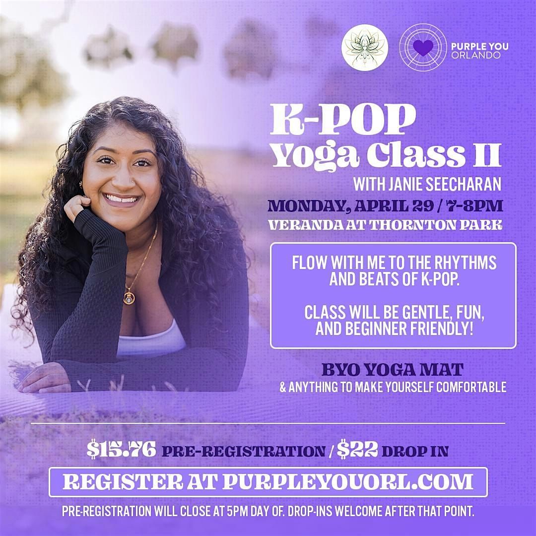 K-POP Yoga Class, Outdoors at The Veranda, Thornton Park