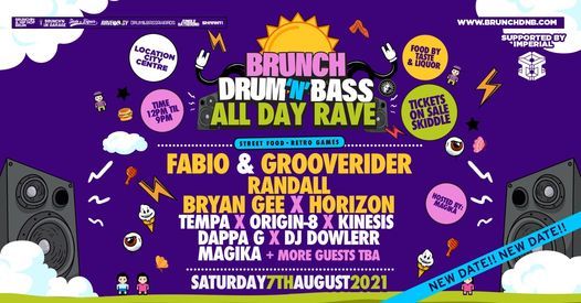 Brunch DNB Festival Fabio & Grooverider, Bryan Gee, Randall