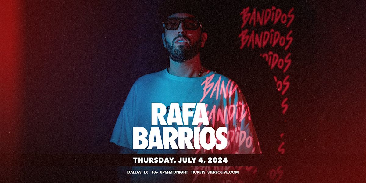 RAFA BARRIOS - Stereo Live Dallas