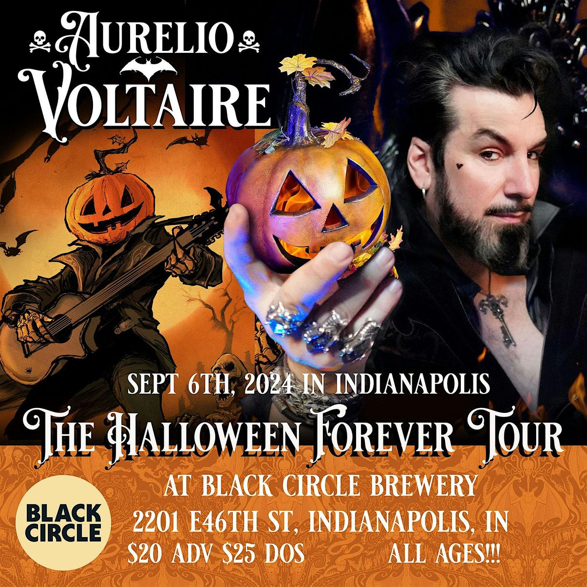 Stranger Attractions Presents AURELIO VOLTAIRE: The Halloween Forever Tour!
