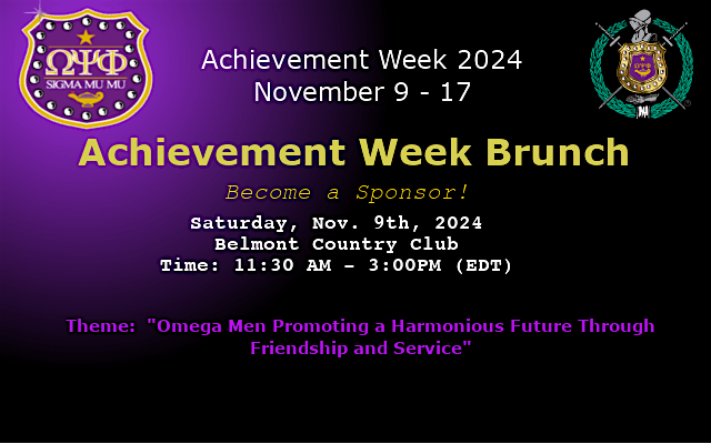 2024 Sigma Mu Mu Achievement Week Brunch Sponsor