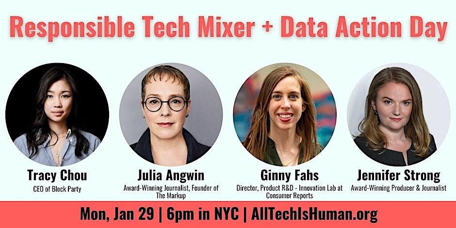 Responsible Tech Mixer + Data Action Day | NYC, in-person