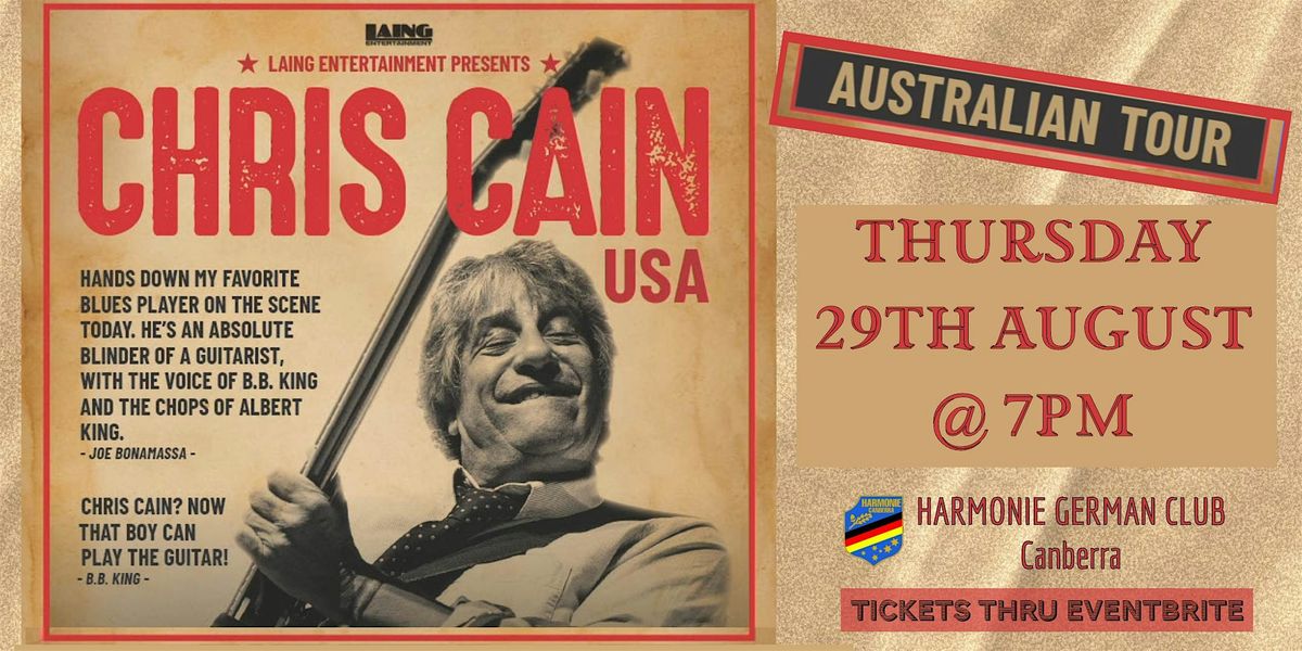 Chris Cain (USA) 2024 Australian Tour