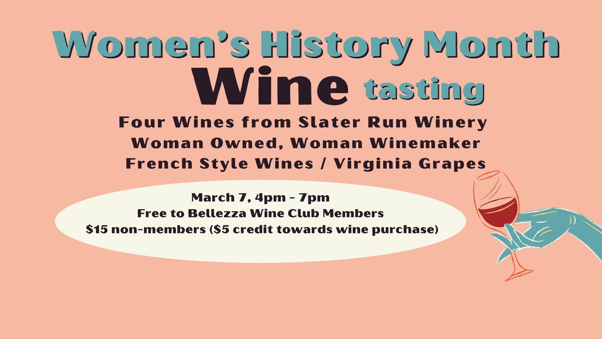 Women's History Month Wine Tasting