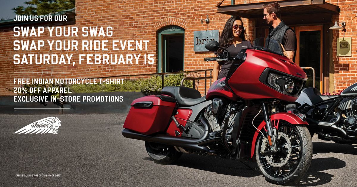 Moramoto Indian Motorcycle of Tampa Bay  - Swap Your SWAG, Swap Your Ride Event