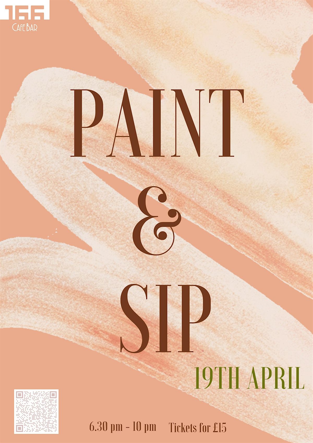 Paint & Sip at CafeBar 166 - April 19th