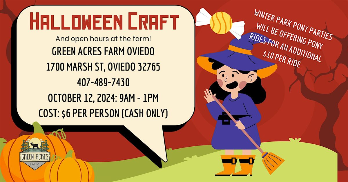 Halloween Craft at Green Acres Farm Oviedo